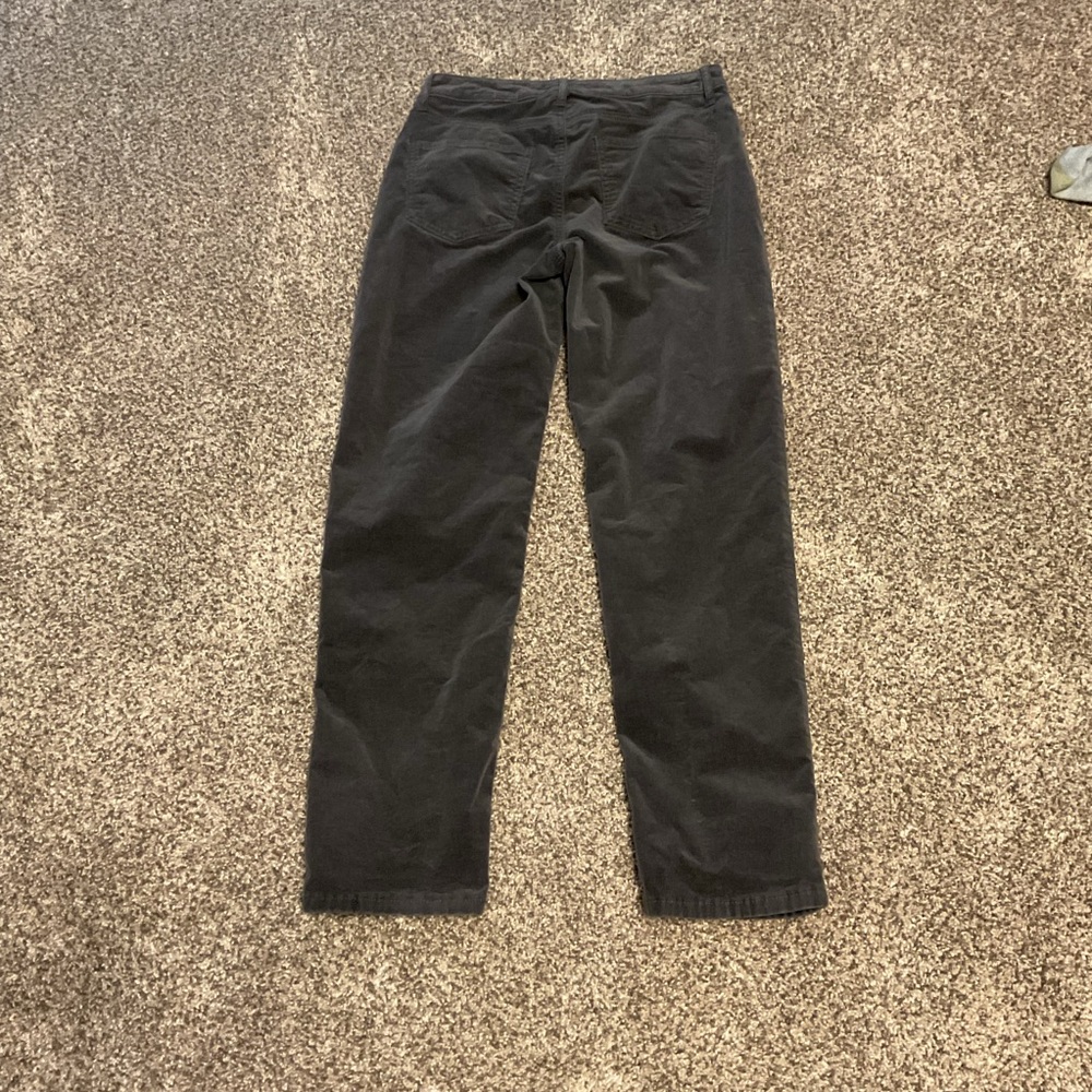 Croft & Barrow Men's Dark Gray Corduroy Pants - Picture 2 of 3